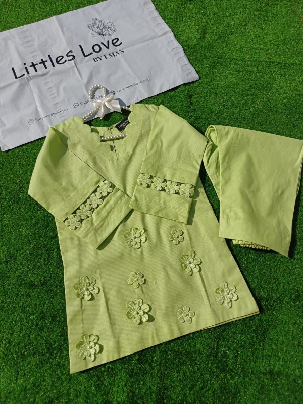Floral pistachio lawn - Image 4